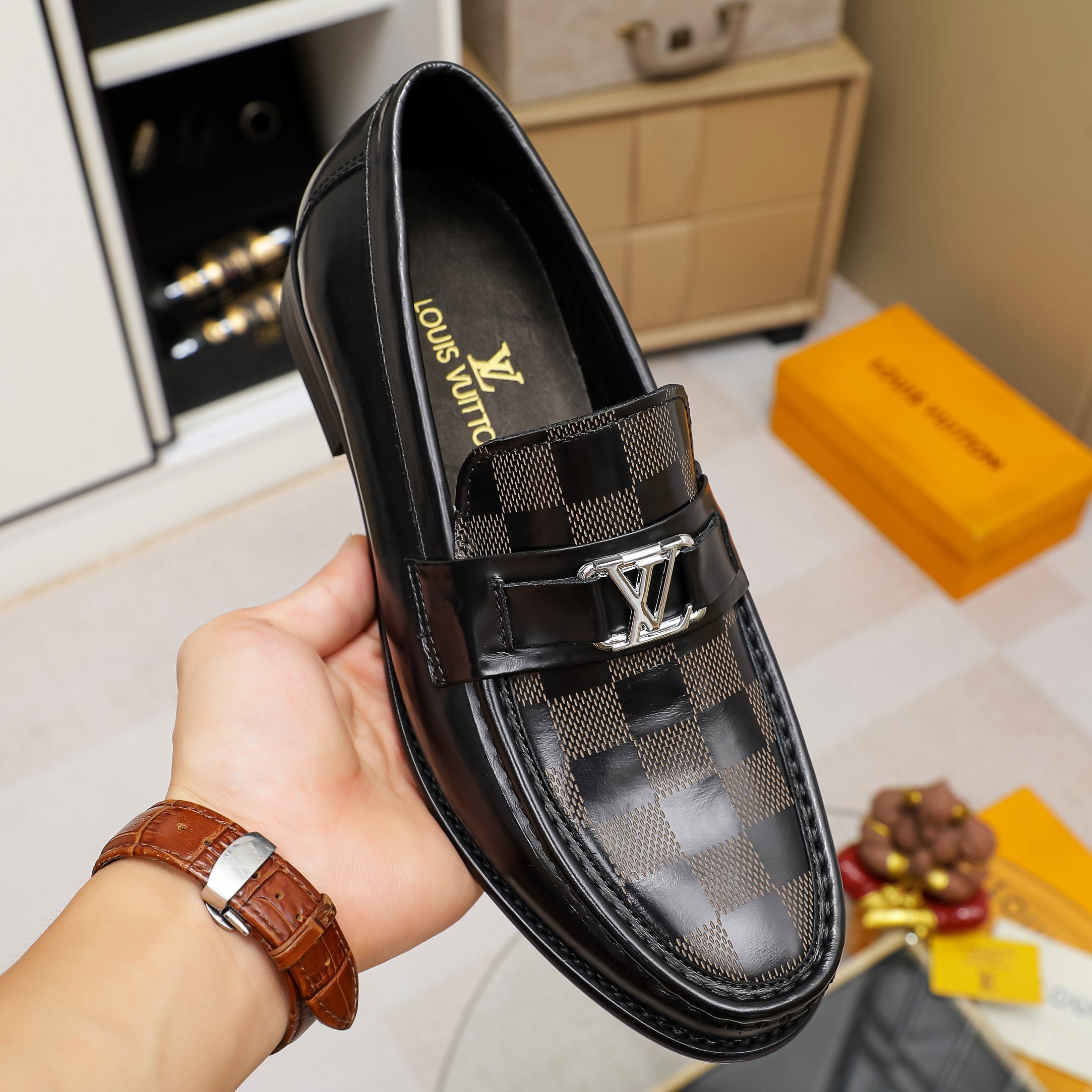 Men's casual business leather shoes XC0823072809