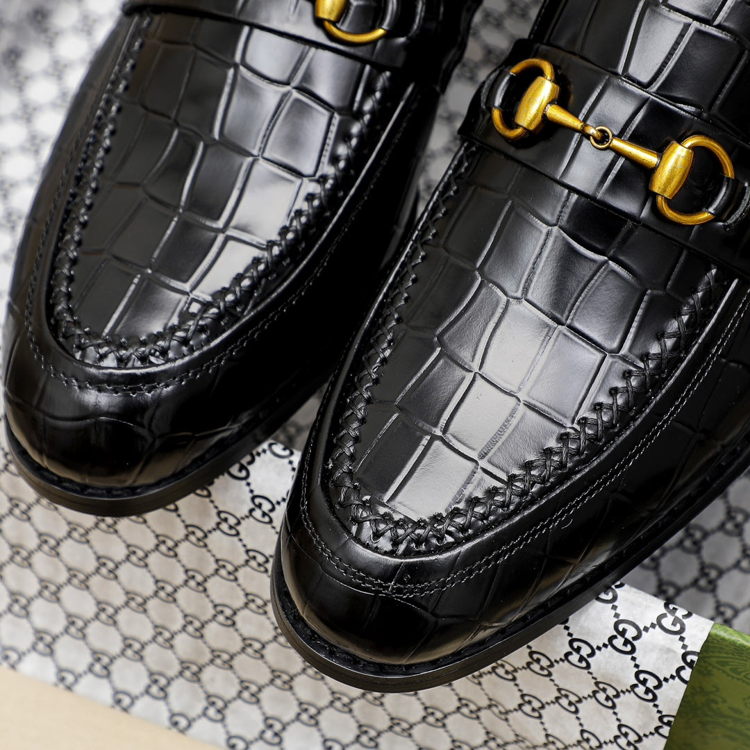 New Luxury G Crocodile Pattern Dress Shoes XC0424111805