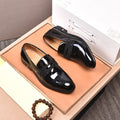 New black fashion leather shoes dress shoes