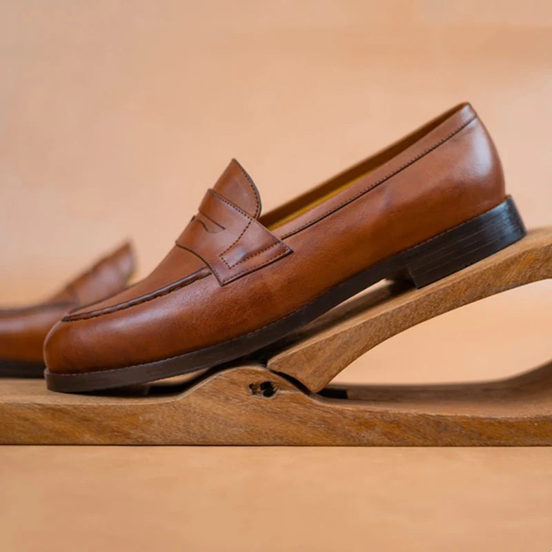 Brown Fashion Men's Formal Shoes Classic Loafers
