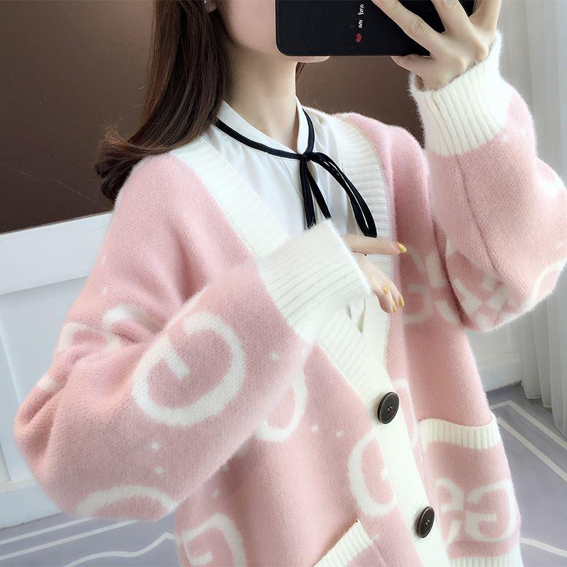 Autumn/Winter Fashion Thickened Sweater Long Cardigan Coat 1023112320