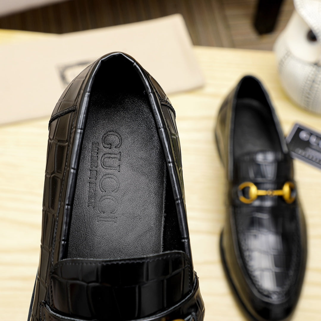 New Luxury G Crocodile Pattern Dress Shoes XC0424111805
