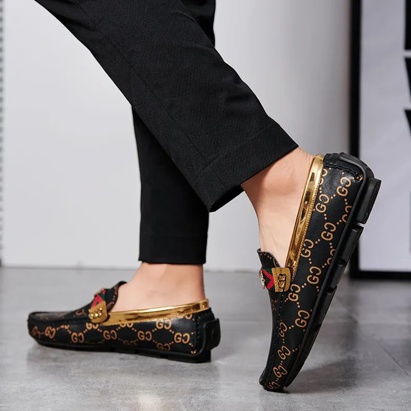 Leather Breathable Casual Soft Sole Slip-On Shoes