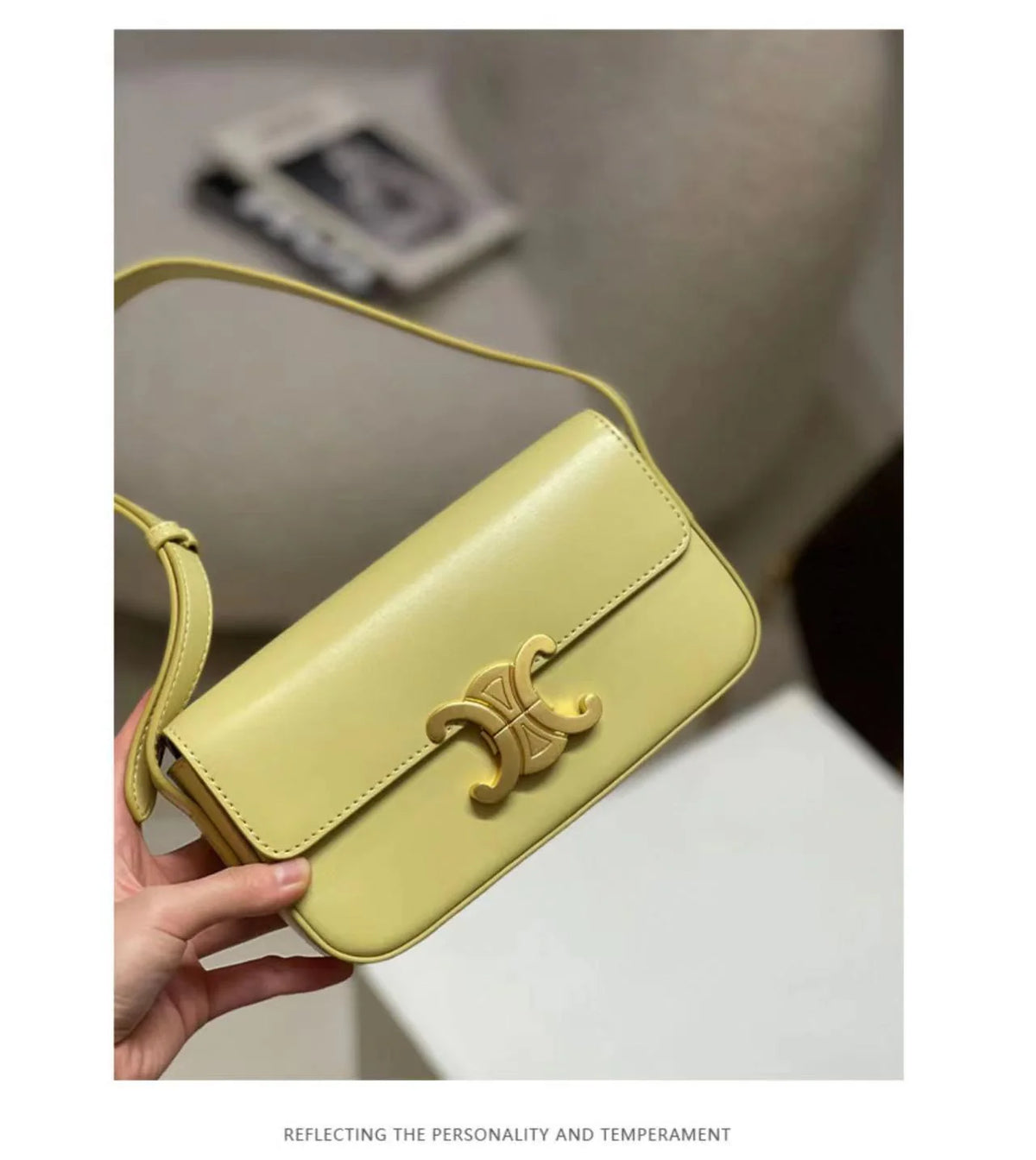 New Niche Superior Texture Underarm Bag Shoulder Handbag 1024041511