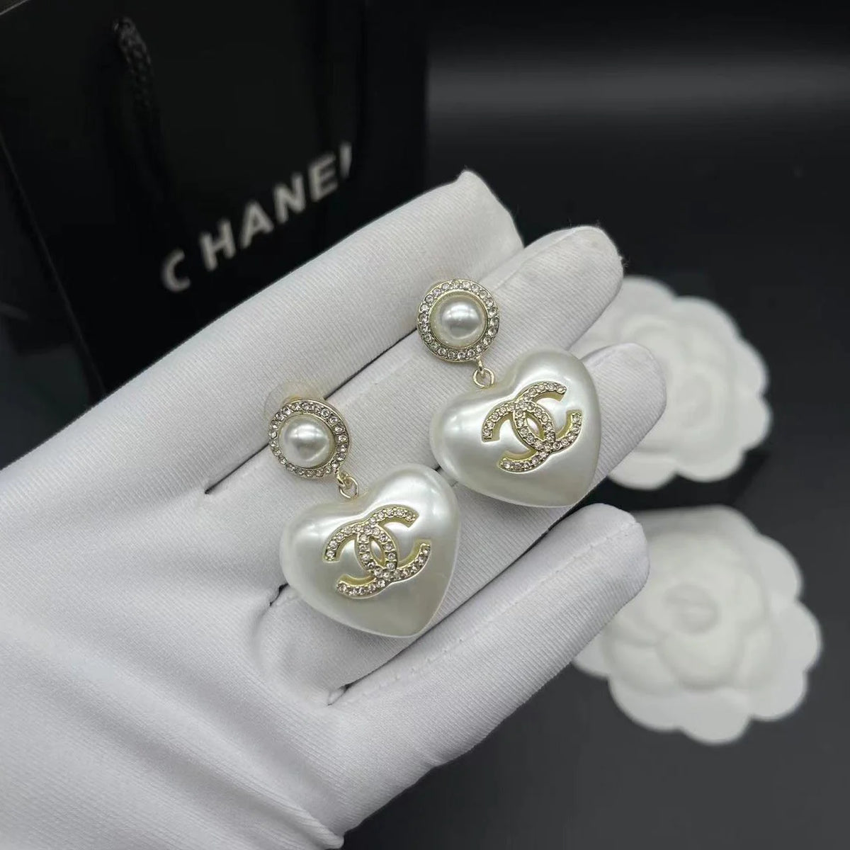 Fashionable Tassel Full Diamond Earrings 1024010313