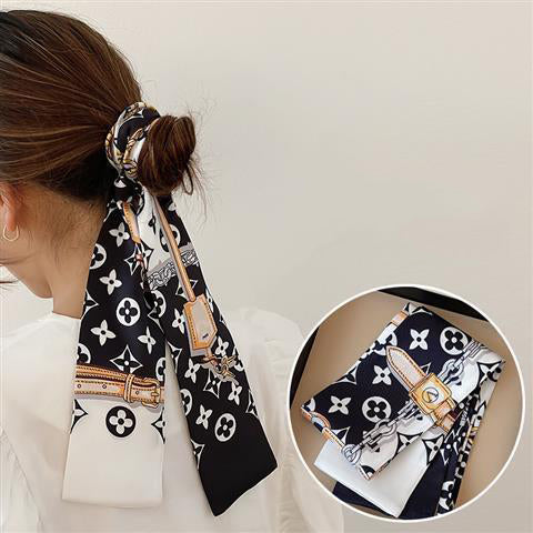 New Fashion Monogram Skinny Scarf Hair Ribbon PD0425043002