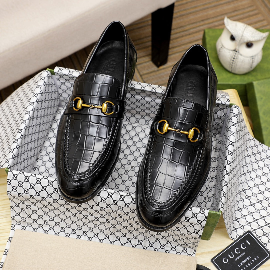 New Luxury G Crocodile Pattern Dress Shoes XC0424111805