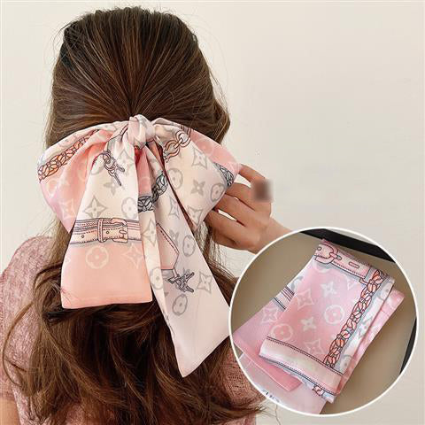 New Fashion Monogram Skinny Scarf Hair Ribbon PD0425043002