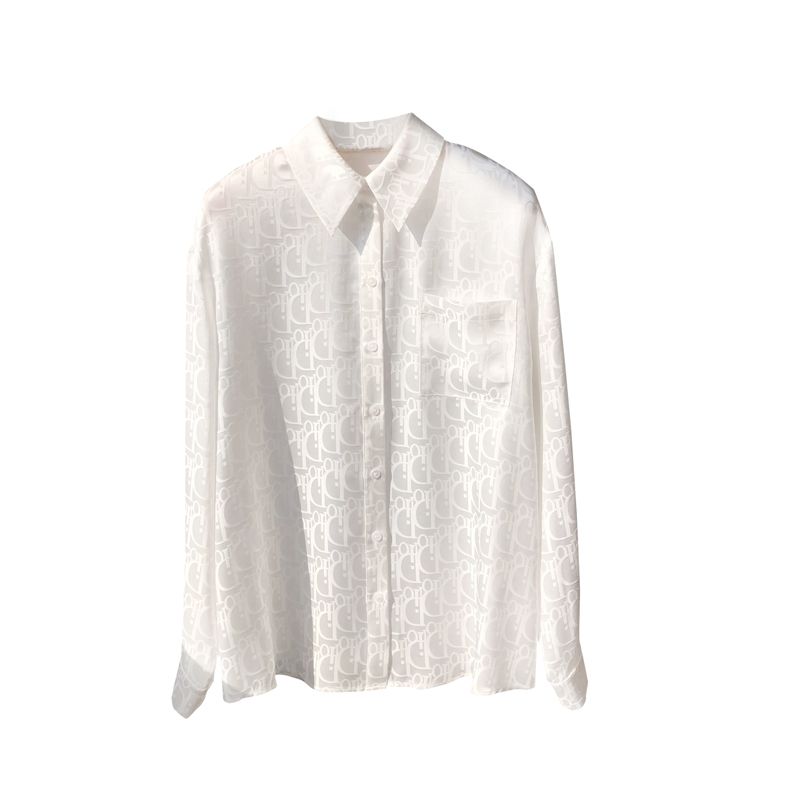 Fashion Satin-jacquard silk shirt PD10070725