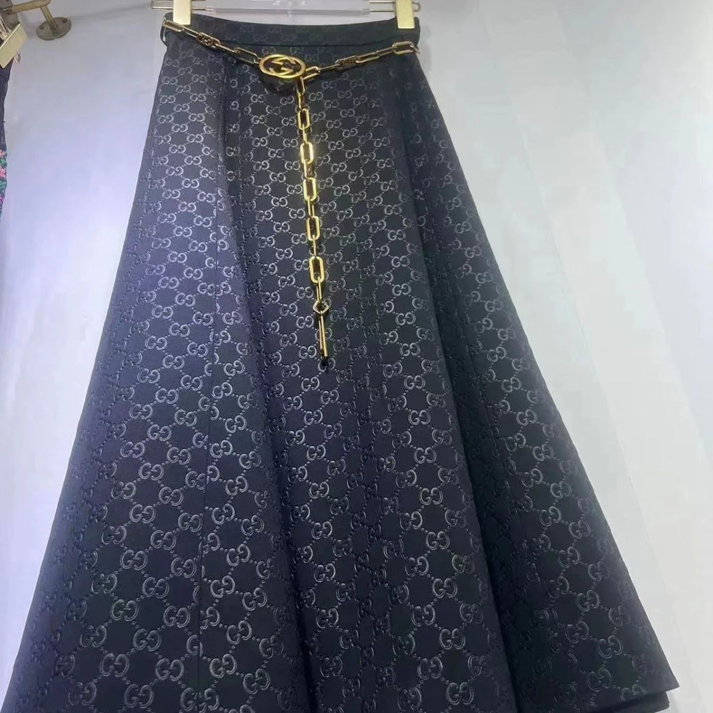 New Fashion All-match Skirt With Belt 1024030613