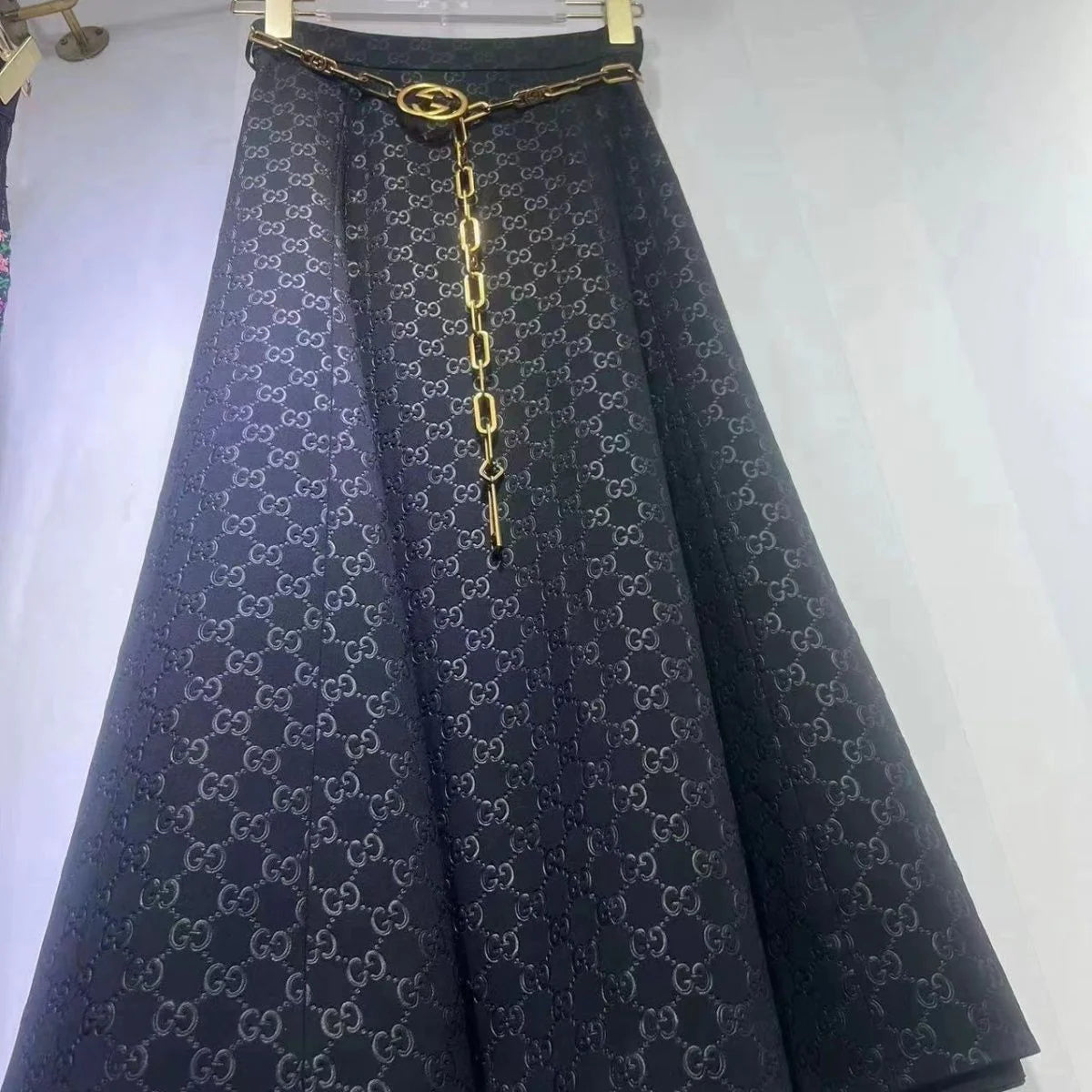 New Fashion All-match Skirt With Belt 1024030613