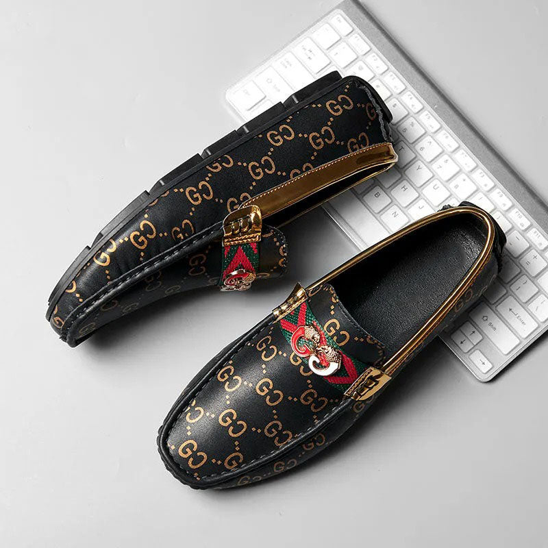 Leather Breathable Casual Soft Sole Slip-On Shoes