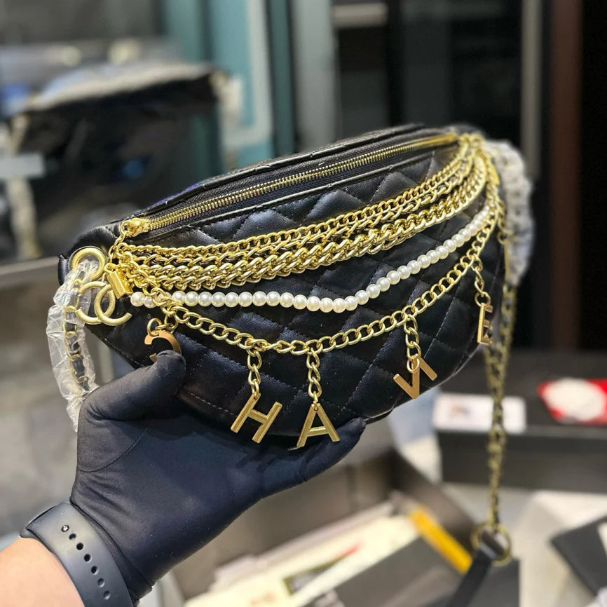 New fashion shoulder bag tassel section chest bag  1025040303