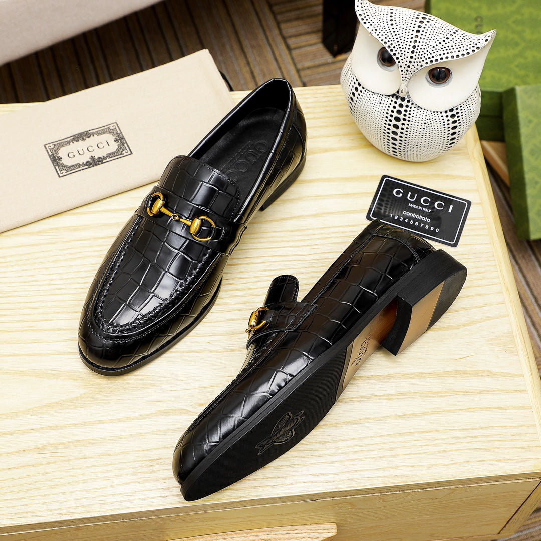 New Luxury G Crocodile Pattern Dress Shoes XC0424111805