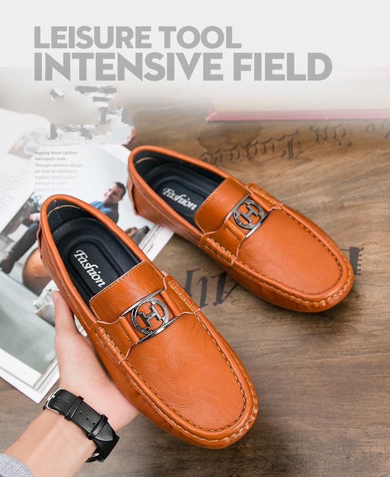 Trendy Casual All-match Leather Loafers 1024051509