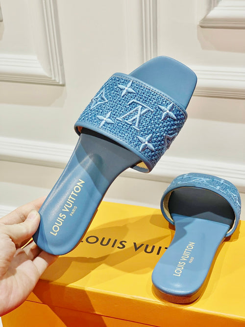 23 New summer slippers LOGO jacquard classic slippers XC 04 230717 02