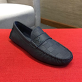 V Super Black Men's Slip On Loafer