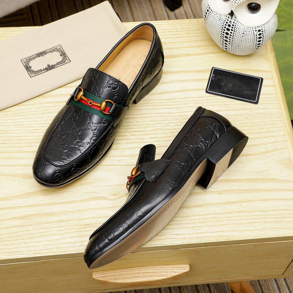 Classic Fashion Lace-Up Presbyopia Double Button Loafers