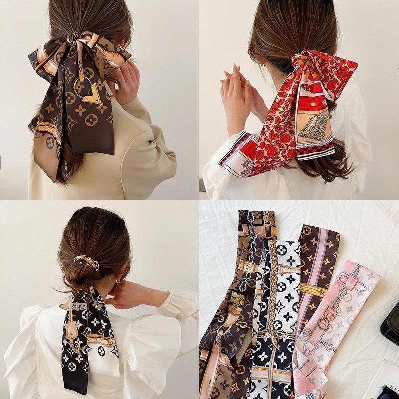 New Fashion Monogram Skinny Scarf Hair Ribbon PD0425043002