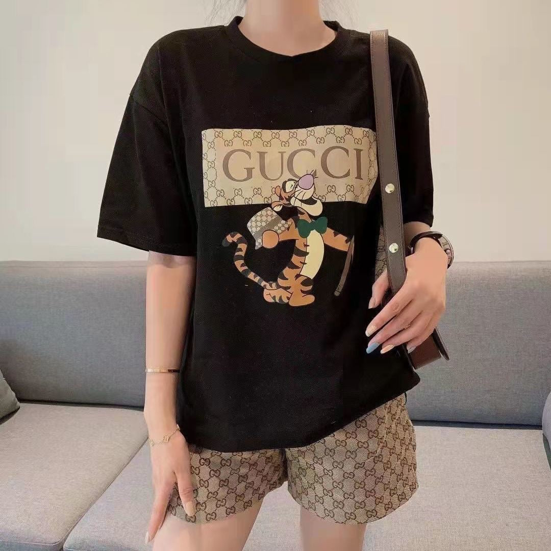 New Shorts Short Sleeve Suit G Brand Two-piece Set PD0423080803