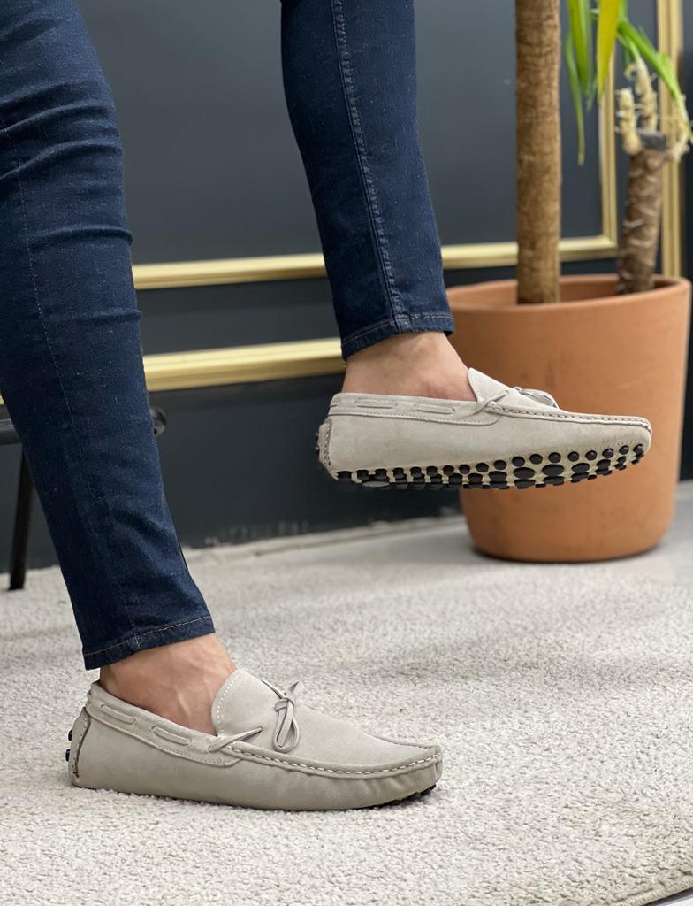 Laughlin Beige Driving Loafers