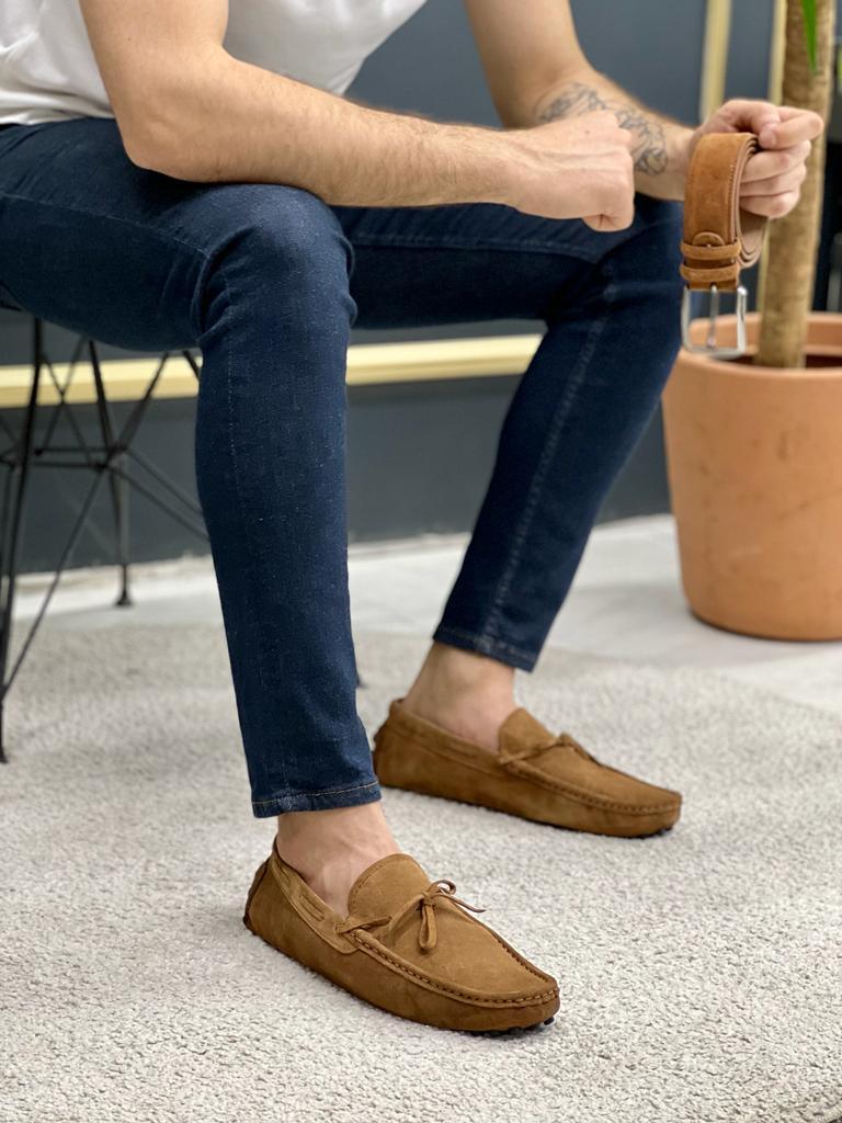 Laughlin Brown Driving Loafers