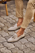 Sturgis Beige Suede Tassel Loafers