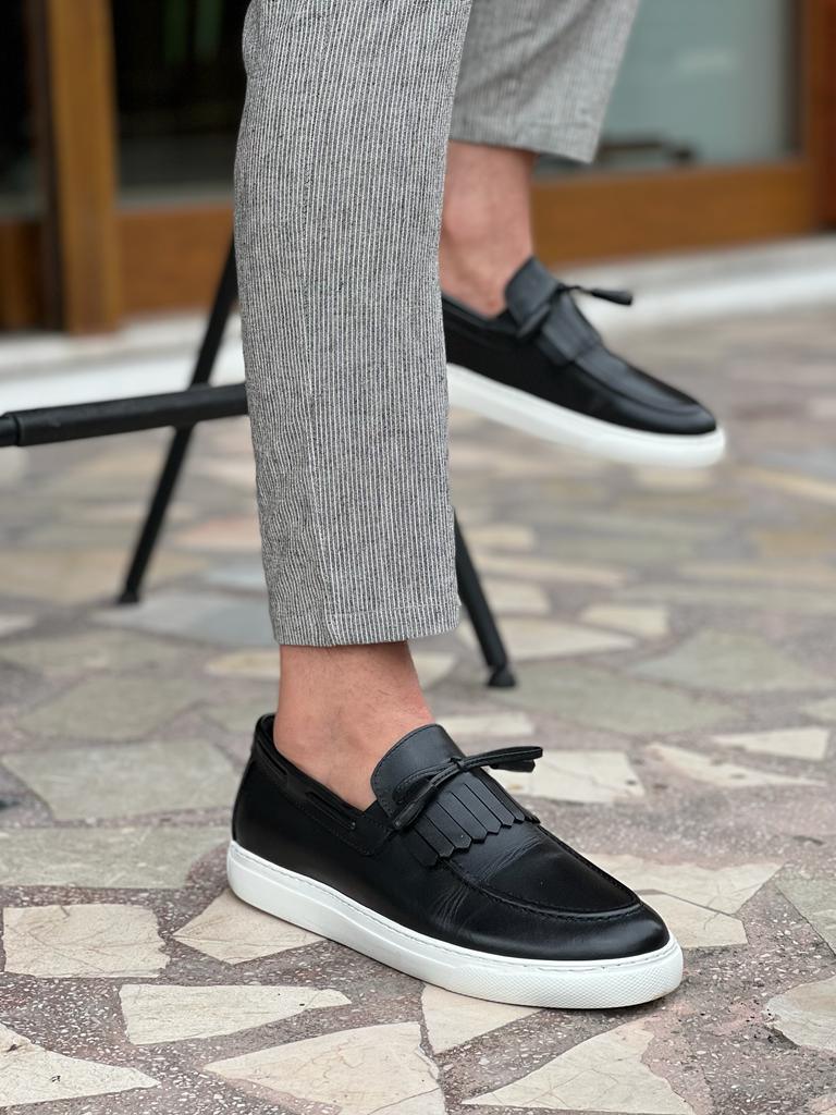 Tampa Kiltie Black Loafers