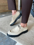 Tampa Laced Beige Suede Shoes