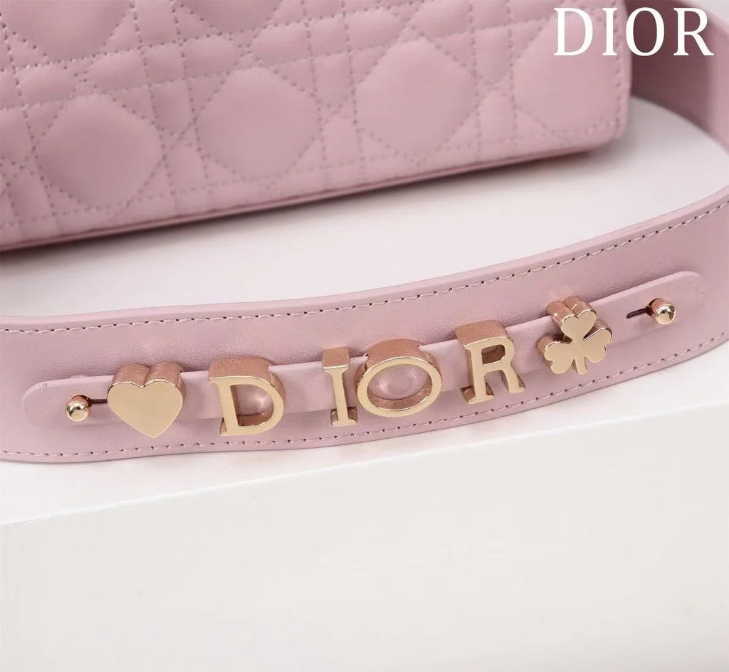 CD Medium Lady CD 24 Bag Light Pink Lambskin