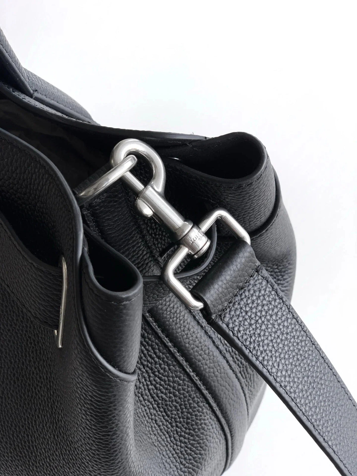 CD 2026 Normandie Handbag 38cm Black Grained Calfskin 355400