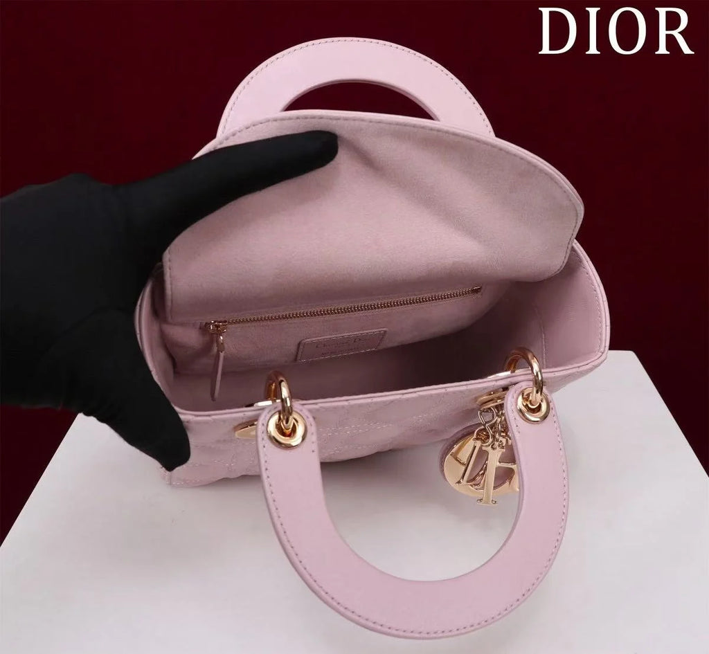 CD Medium Lady CD 24 Bag Light Pink Lambskin