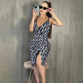 Spring And Summer New Sexy Fashion Slim V-neck Strap Dress 1024060510