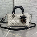 CD 2026 Bow Lady D-Joy Black mix White Cannage Lambskin 286573