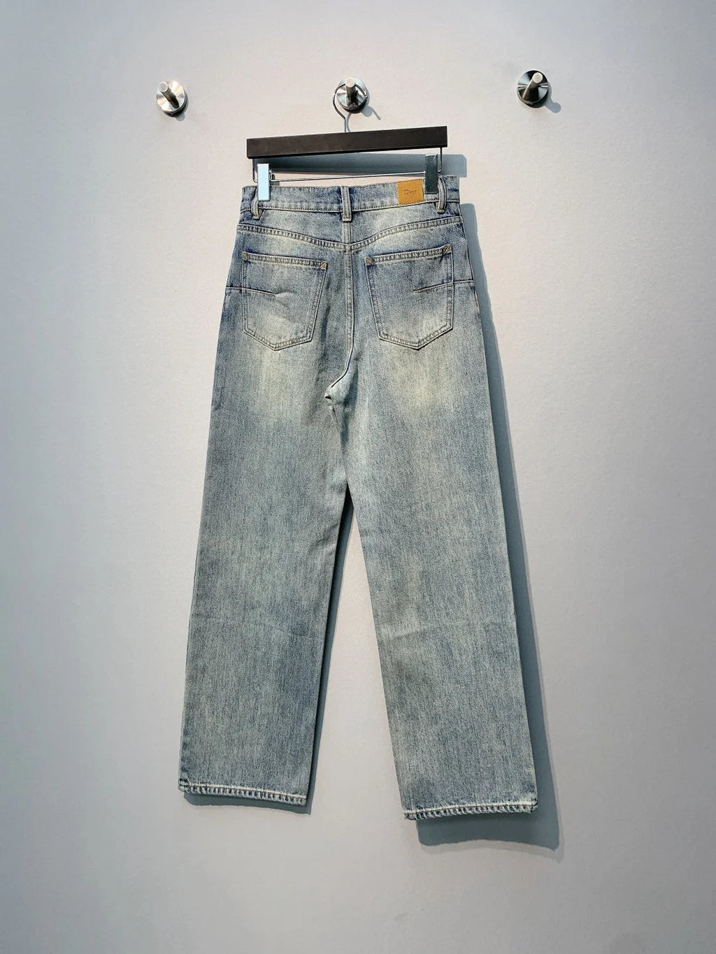 CD Four-Leaf Clover Embroidered Jeans Blue Stonewashed Cotton 350918