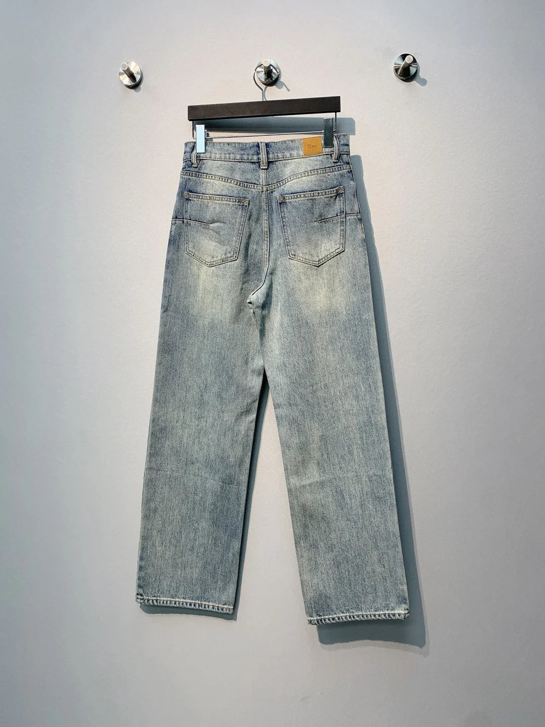 CD Four-Leaf Clover Embroidered Jeans Blue Stonewashed Cotton 350918