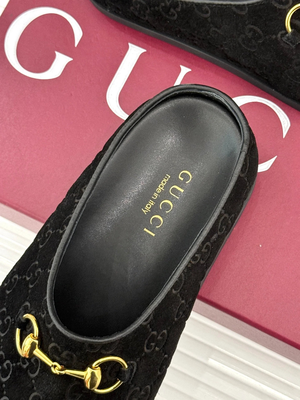 GG Mule With Horsebit Suede 905747
