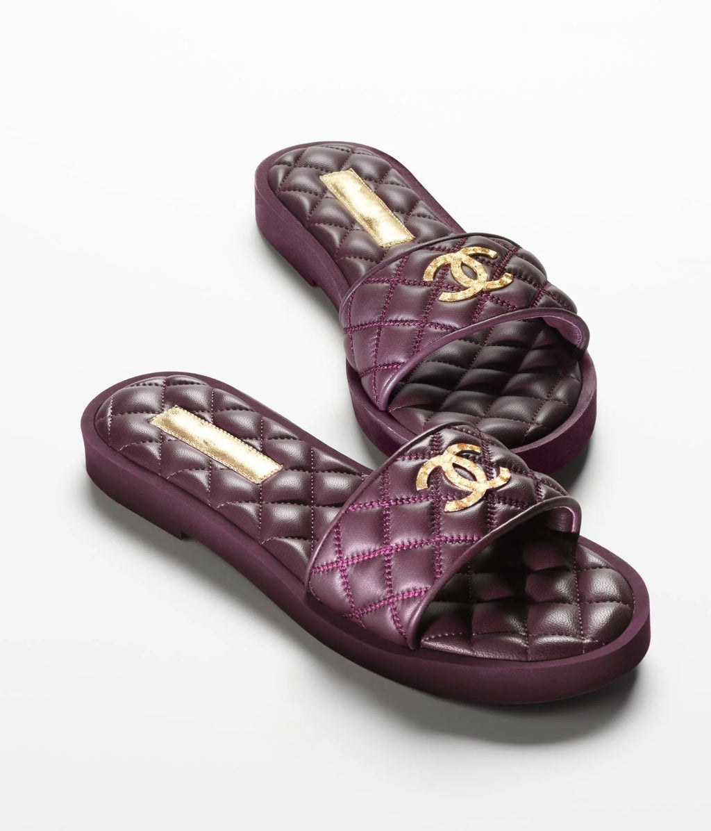 mules burgundy lambskin lambskin