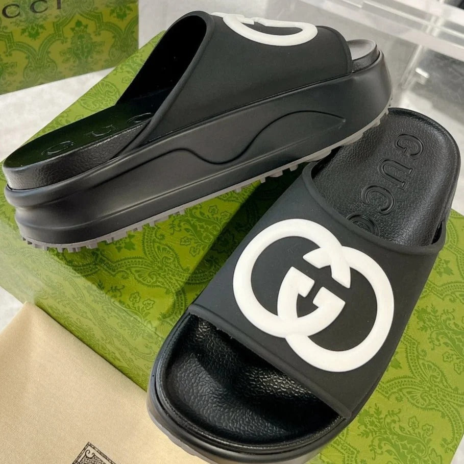 GC 25 Interlocking G 50mm Slide Sandal Cowhide 292400