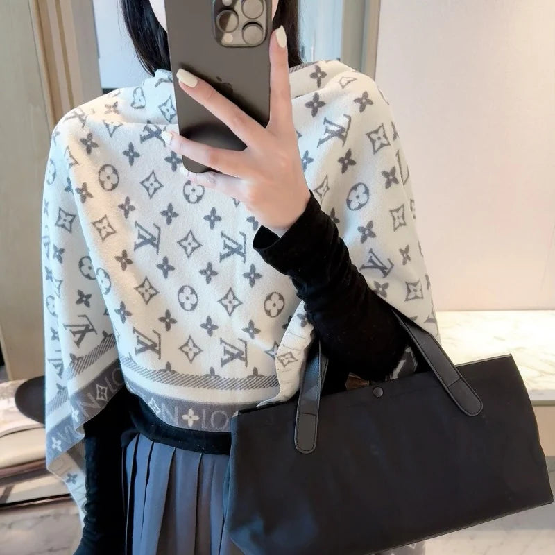 New Fashion Women Classic Monogram Jacquard Scarf ZJN1326091406