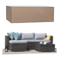 Outdoor Patio Polyester Sofa Cover, 89" L x 65" W x 24" H, Neutral Beige