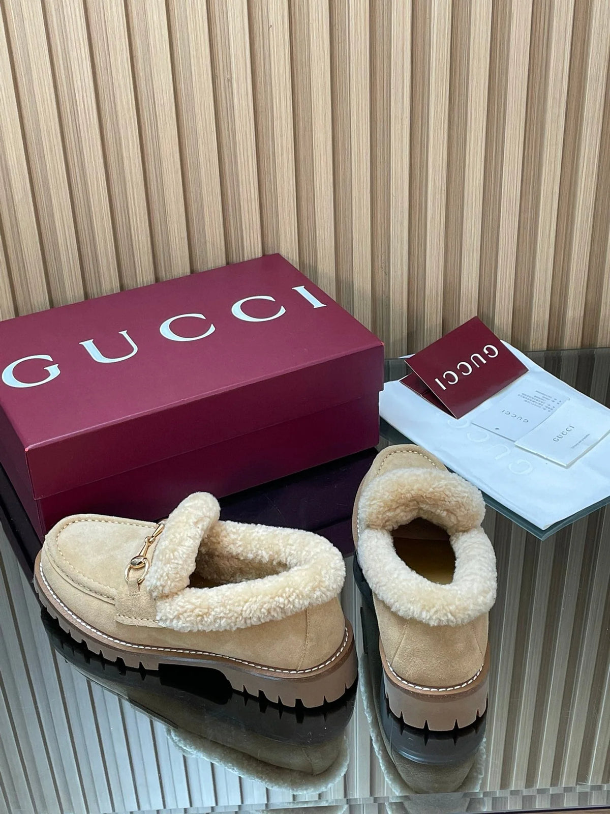 GG  2025 Horsebit Loafer Suede Wool 563048