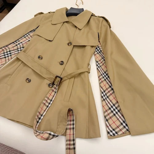 New Fashion Women BBR Cape Trench Coat TZ1326091113