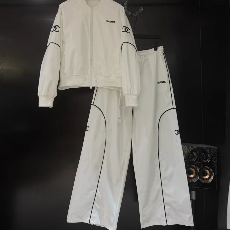 New Fashion Women Embroidered Casual Tracksuit  DM1326091421