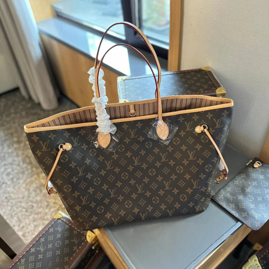 Ladies Fashion Luxury V Logo Classic Color The Neverfull Bag KL0224061804