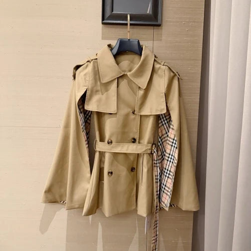 New Fashion Women BBR Cape Trench Coat TZ1326091113