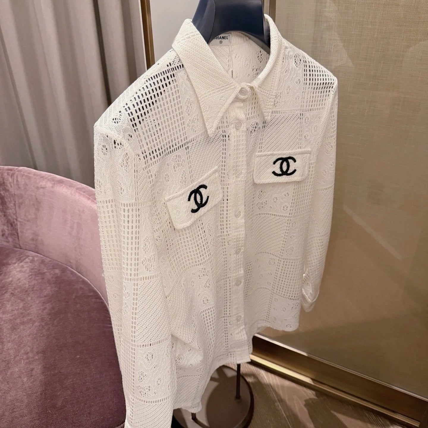 New Embroidered Lace Blouse for Women 1026052004