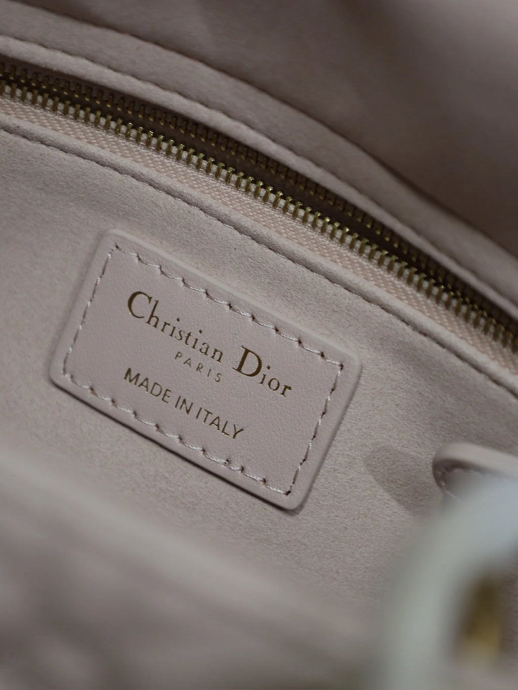 Lady Bag 20cm Pink Pale Green Lambskin