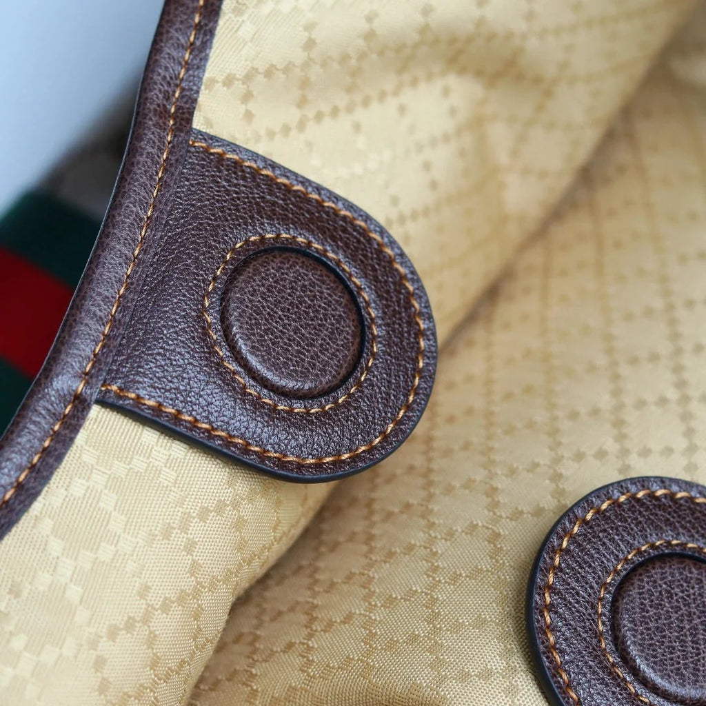 GG  2026 Giglio Shoulder Bag 60cm Brown Green Red Calfskin
