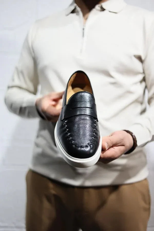 Wilson Black Penny Loafers